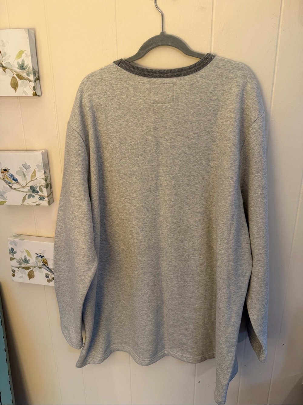 St. John’s Bay Men’s 3XL Super Soft Gray Crewneck Sweatshirt NWT $60 - Picture 8 of 10